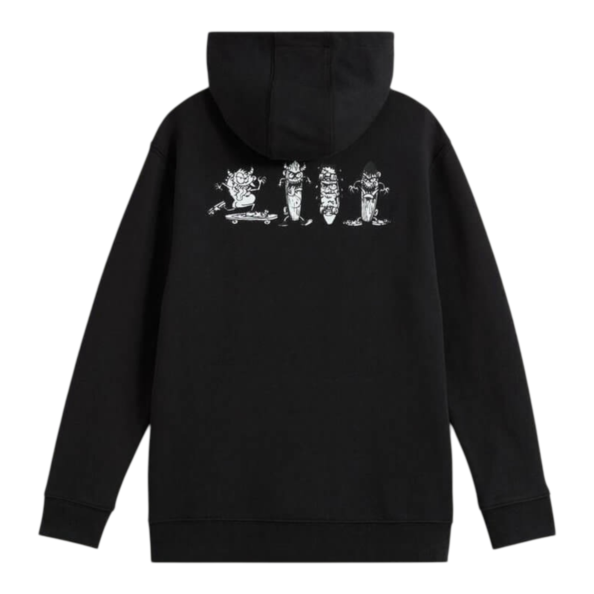 Vans Felpa tinta unita con Cappuccio E Stampa Nero per Bambino VN000RE2BLK NERO VANS 