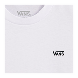 Vans T-Shirt tinta unita Girocollo con Logo Bianco per Bambino VN0A4MQ3WHTX BIANCO VANS 