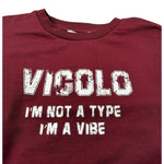 Vicolo Felpa Chiusa Girocollo tinta unita con Logo Bordeaux per Neonata 3141FY00332N BORDEAUX VICOLO 