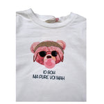 Vicolo Shirt Girocollo tinta unita con Stampa Panna per Neonata 3141M00242N PANNA VICOLO 