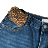 Vicolo Jeans tinta unita con Girovita Regolabile con Ciondolo Blu per Bambina 3141PD002266 BLU VICOLO 