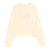 Vicolo Maglia Girocollo tinta unita con Logo Giallo per Bambina 3141W00228 GIALLO VICOLO 