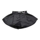 Vicolo Short tinta unita Modello A Farfalla Nero per Bambina 3142S00321J NERO VICOLO 