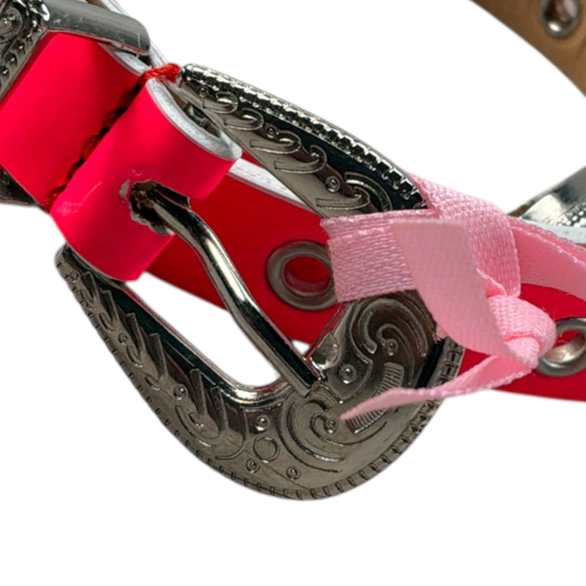 Vicolo Cintura tinta unita con Fibia Rosa Fluo per Bambina 3146BELT003 ROSA FLUO VICOLO 