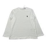 Walt Bay Shirt Girocollo tinta unita con Logo Bianco per Bambino SHTWBB BIANCO WALT BAY 