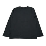 Walt Bay Shirt Girocollo tinta unita con Logo Nero per Bambino SHTWBB NERO WALT BAY 
