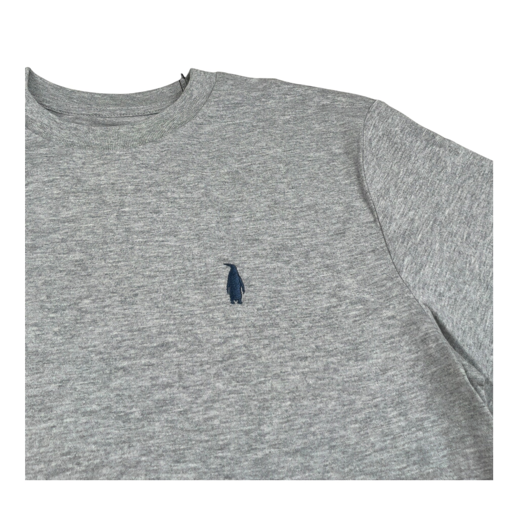 Walt Bay T-Shirt Girocollo tinta unita con Logo Grigio per Bambino TSHTWB GRIGIO WALT BAY 