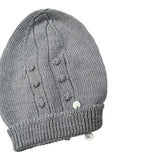 Wedoble Cappello tinta unita con Ricami Grigio per Neonata I2103307A GRIGIO WEDOBLE 