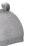 Wedoble Cappello tinta unita con Pon Pon Grigio per Neonata I2110307CN GRIGIO WEDOBLE 