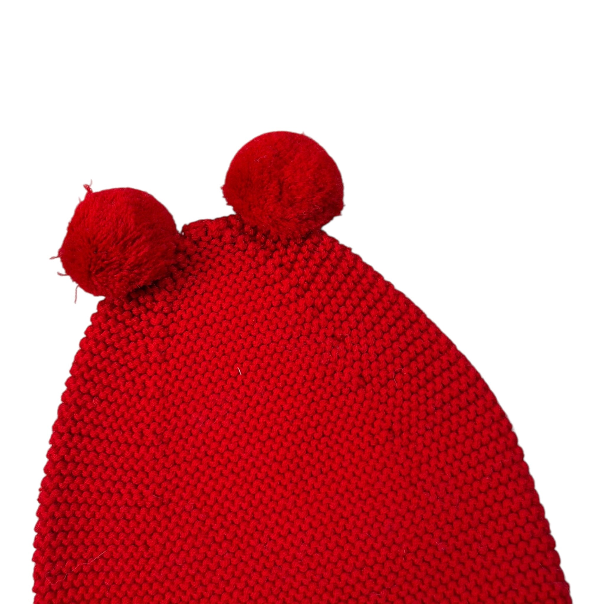 Wedoble Cappello tinta unita con Pon Pon Rosso per Bambina I2110307C ROSSO WEDOBLE 