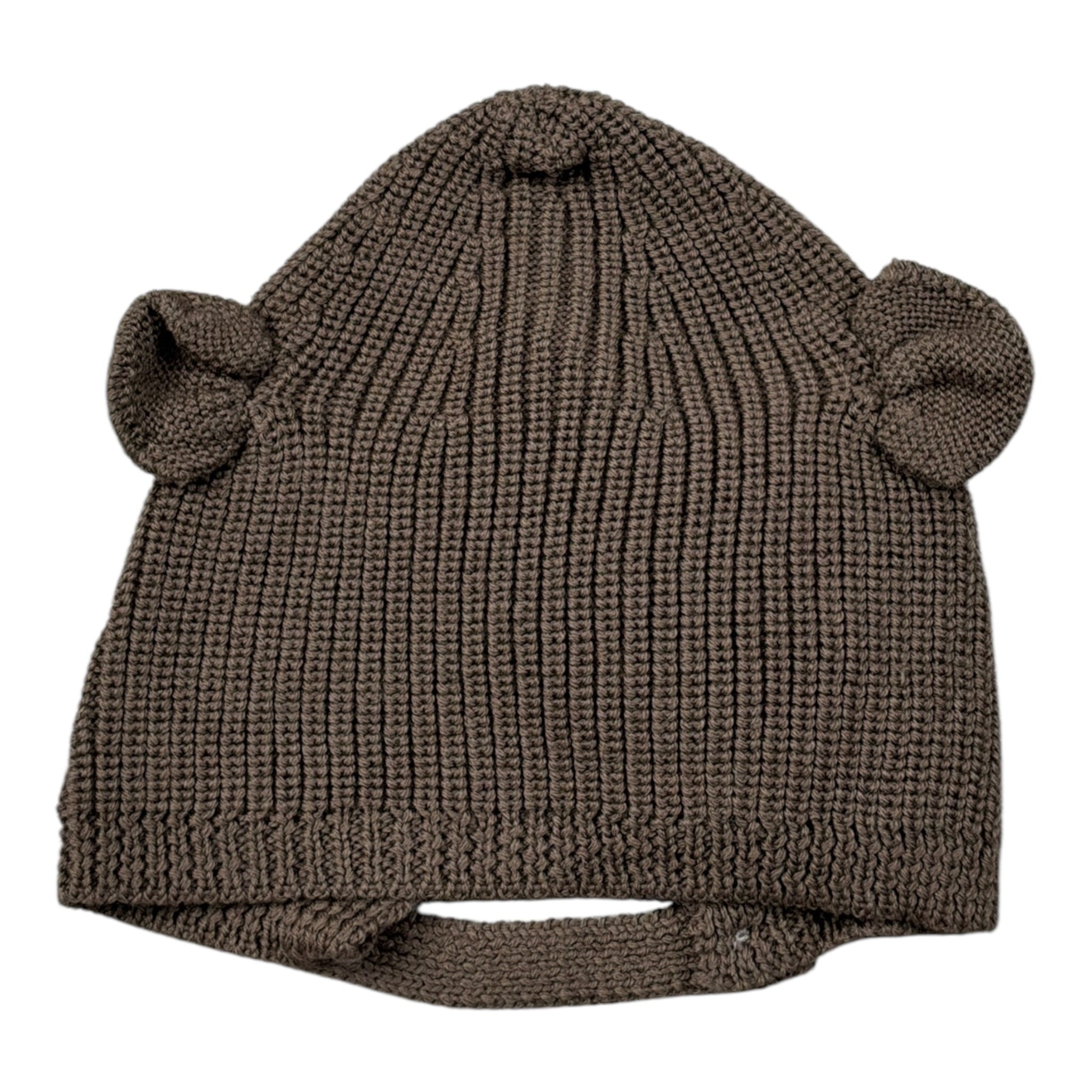 Wedoble Cappello tinta unita con Orecchie Marrone per Neonata I230307B MARRONE WEDOBLE 