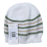 Wedoble Cappello Bicolore con Fantasia A Righe Bianco per Neonato V2507307A BIANCO WEDOBLE 