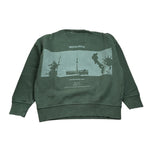 Woolrich Felpa Girocollo tinta unita con Stampa Verde per Bambino CFWKSW2004 VERDE WOOLRICH 