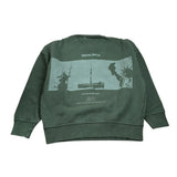Woolrich Felpa Girocollo tinta unita con Stampa Verde per Bambino CFWKSW2004 VERDE WOOLRICH 
