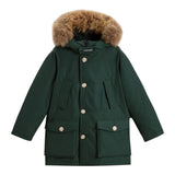 Woolrich Giubbino tinta unita con Bottoni Verde per Bambino WKOU0187 VERDE WOOLRICH 