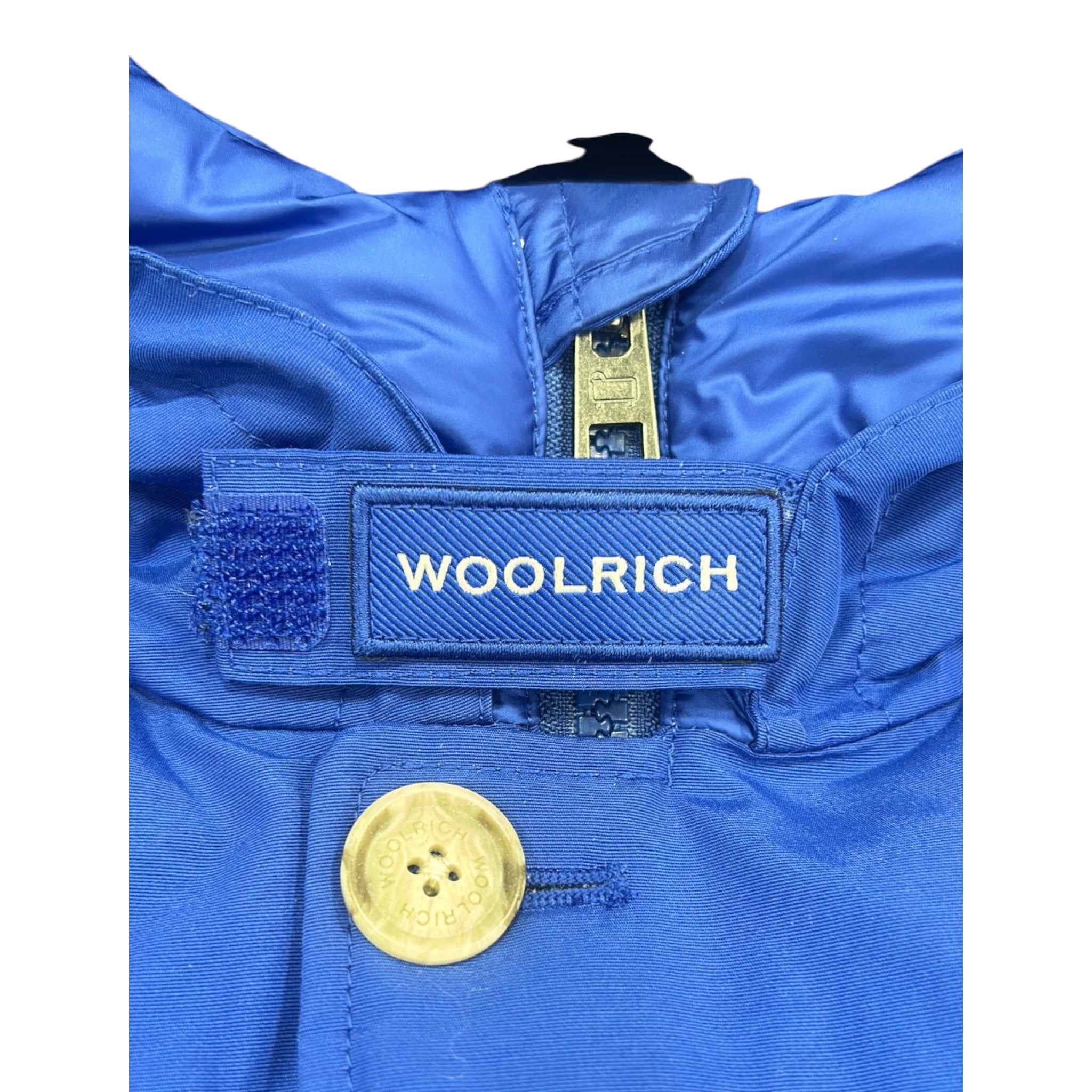 Woolrich Giubbino tinta unita con Bottoni Cobalto per Bambino WKOU0188 COBALTO WOOLRICH 