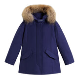 Woolrich Giubbino tinta unita con Bottoni Blu per Bambino WKOU02211 BLU WOOLRICH 