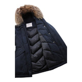 Woolrich Giubbino tinta unita con Bottoni Nero per Bambino WKOU02211 NERO WOOLRICH 