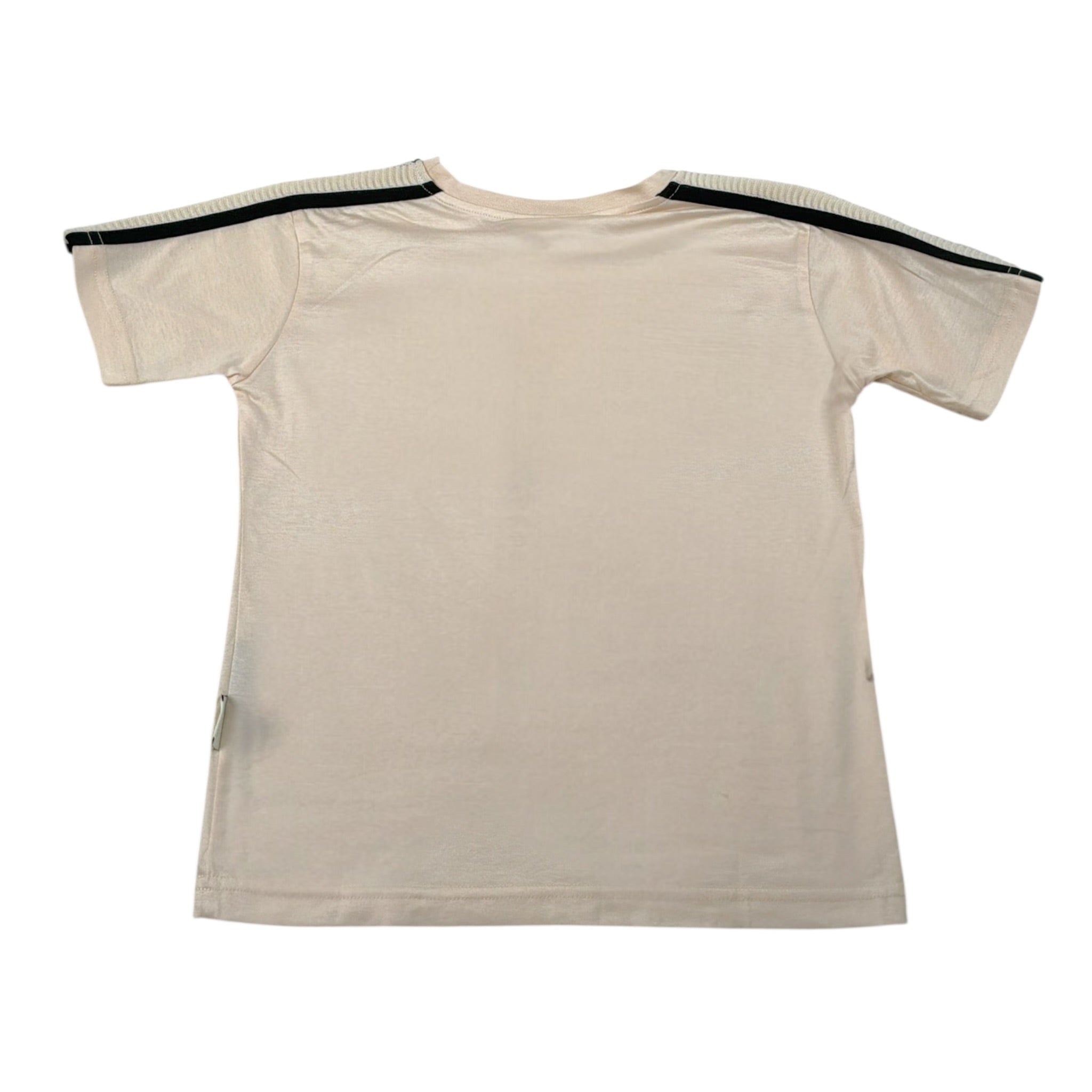 Yes London T-Shirt tinta unita con Stampa Beige per Bambino JR2134 BEIGE YES LONDON 