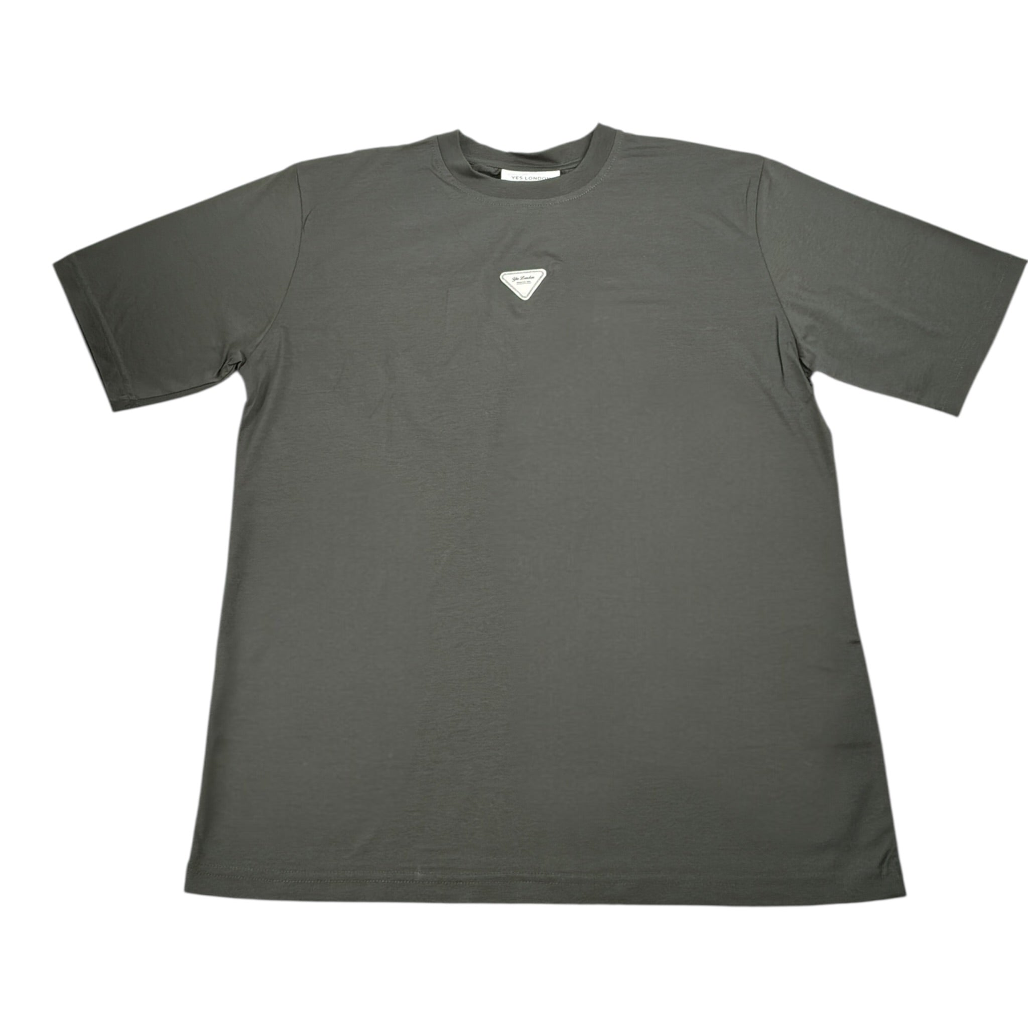 Yes London T-Shirt Girocollo tinta unita con Logo Verde per Bambino JR2140 VERDE YES LONDON 