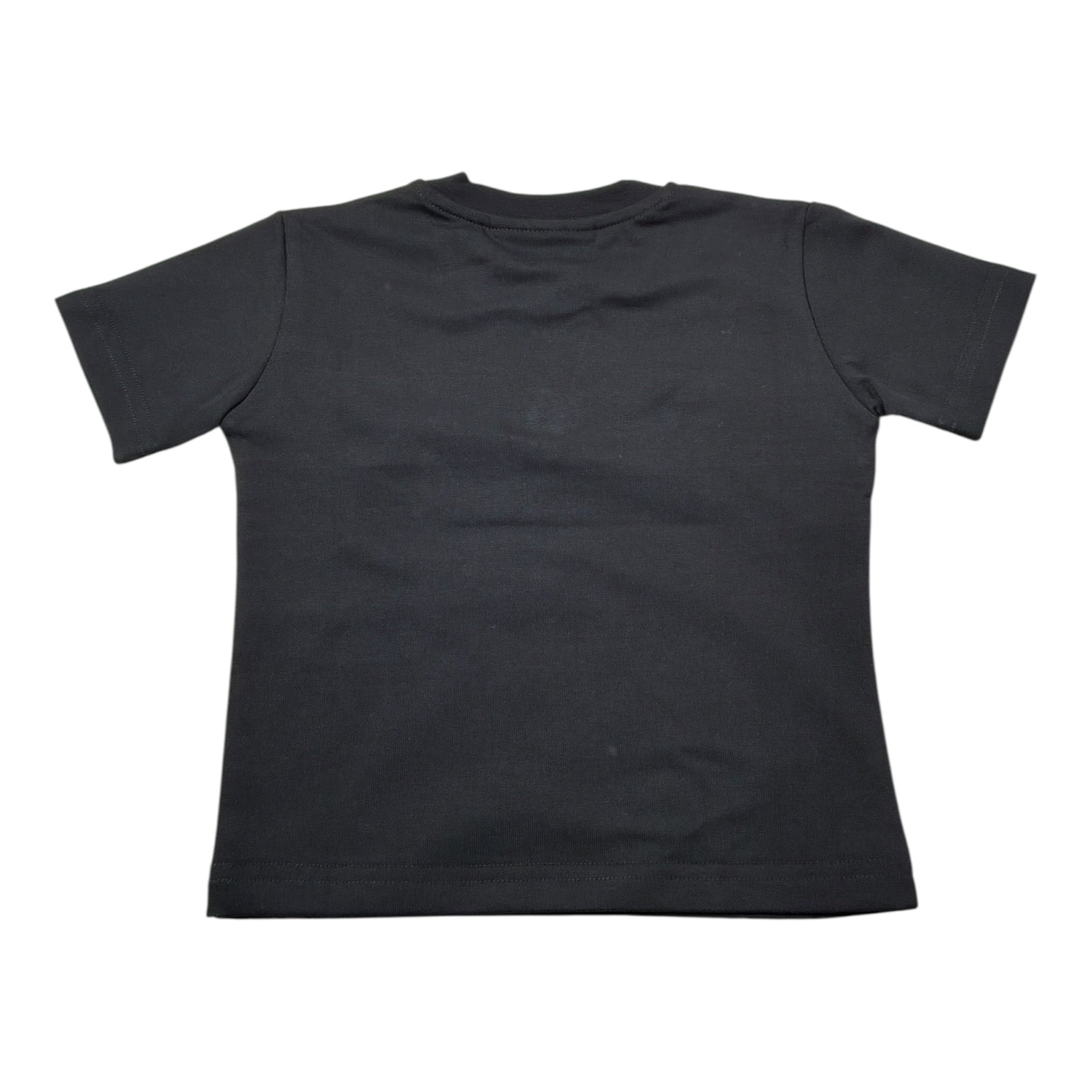 Yes London T-Shirt tinta unita con Stampa Nero per Neonato JR2151N NERO YES LONDON 