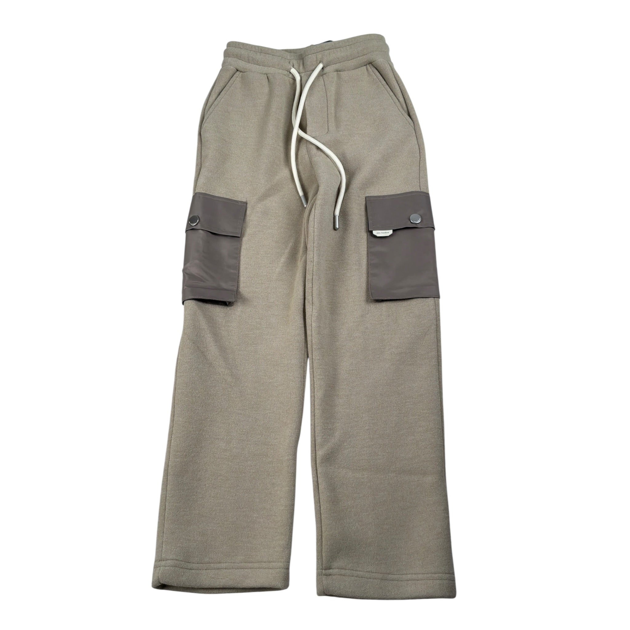 Yes London Pantalone Modello Tuta con Tasconi Beige per Bambino JR3095 BEIGE YES LONDON 