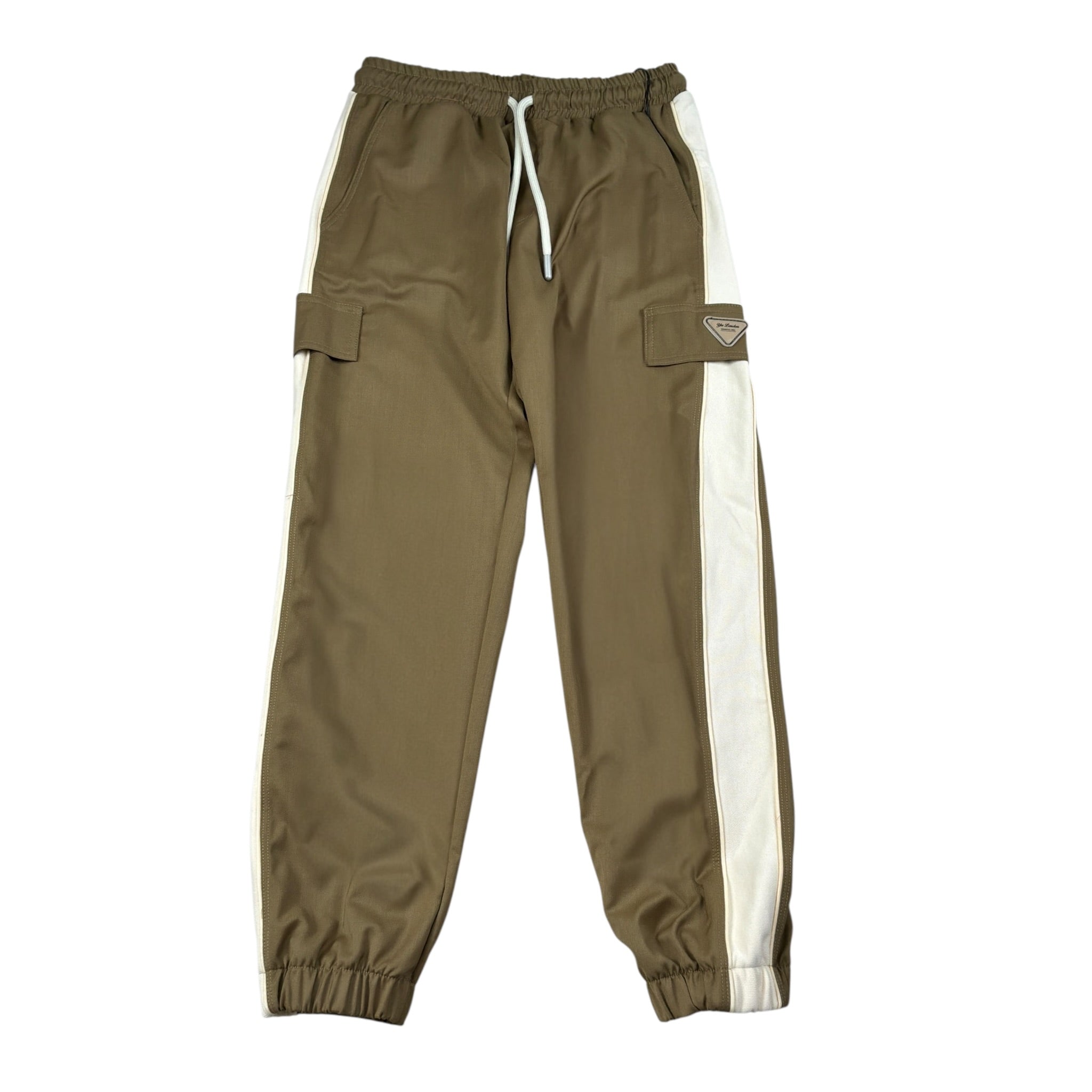 Yes London Pantalone tinta unita con Profili In Contrasto Cammello per Bambino JR3097 CAMMELLO YES LONDON 