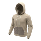 Yes London Felpa tinta unita con Zip Ecappuccio Beige per Bambino JR5096 BEIGE YES LONDON 