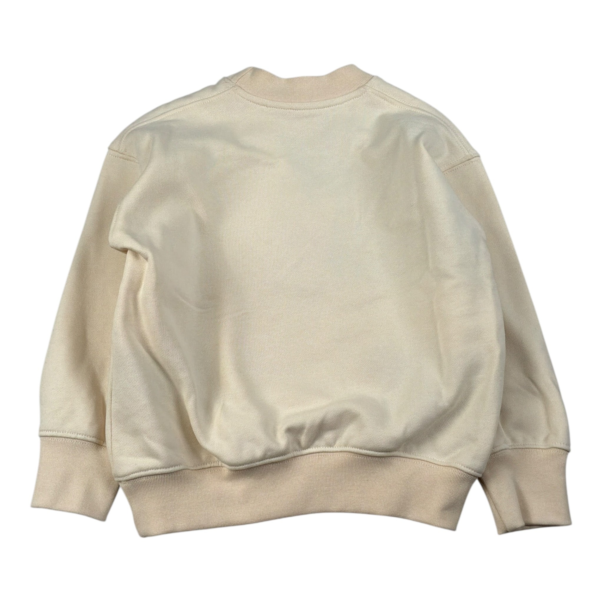 Yes London Felpa tinta unita con Logo E Stampa Panna per Neonato JR5098N PANNA YES LONDON 