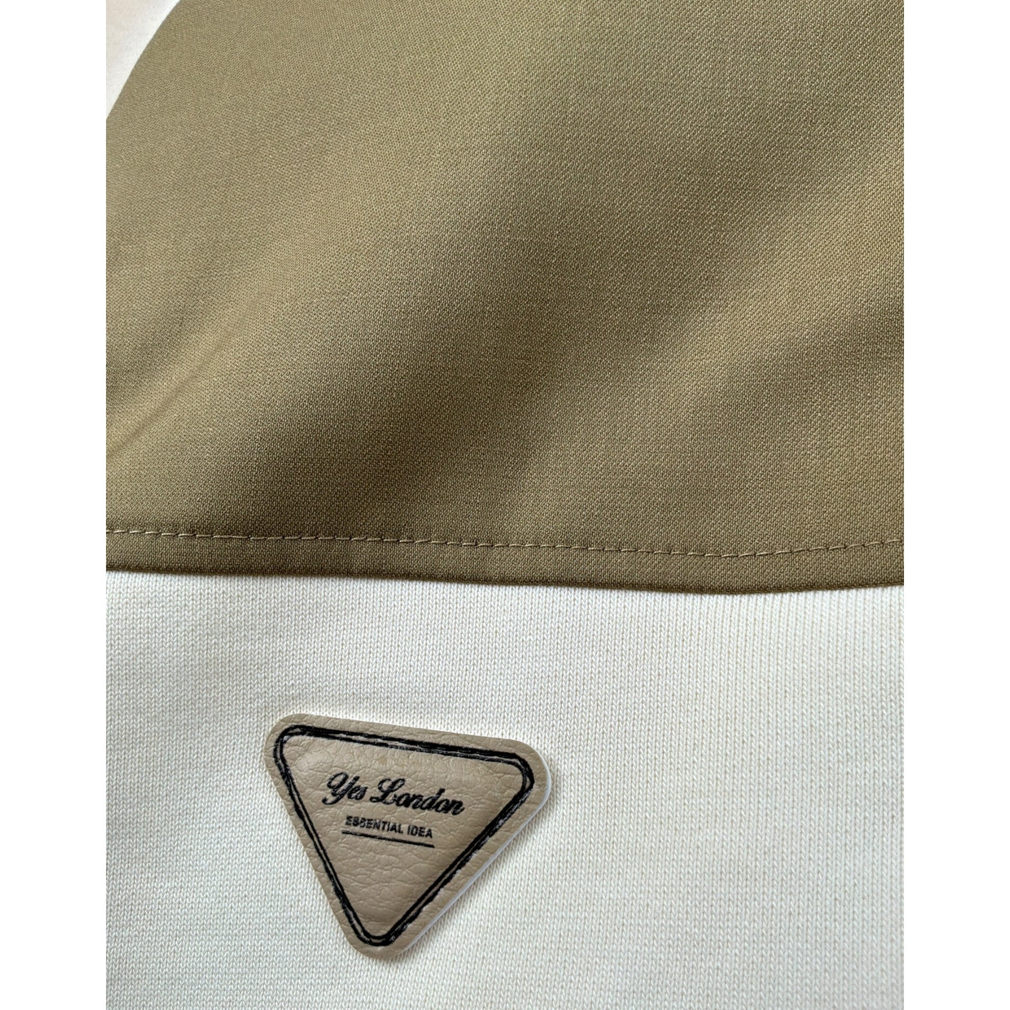 Yes London Felpa tinta unita con Logo E Stampa Panna per Bambino JR5098 PANNA YES LONDON 