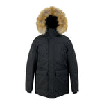 Yes Zee Giubbino tinta unita con Cappuccio Nero per Bambino 2607 NERO YES ZEE 