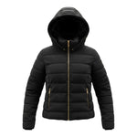 Yes Zee Giubbino tinta unita con Cappuccio Nero per Bambina 30155 NERO YES ZEE 