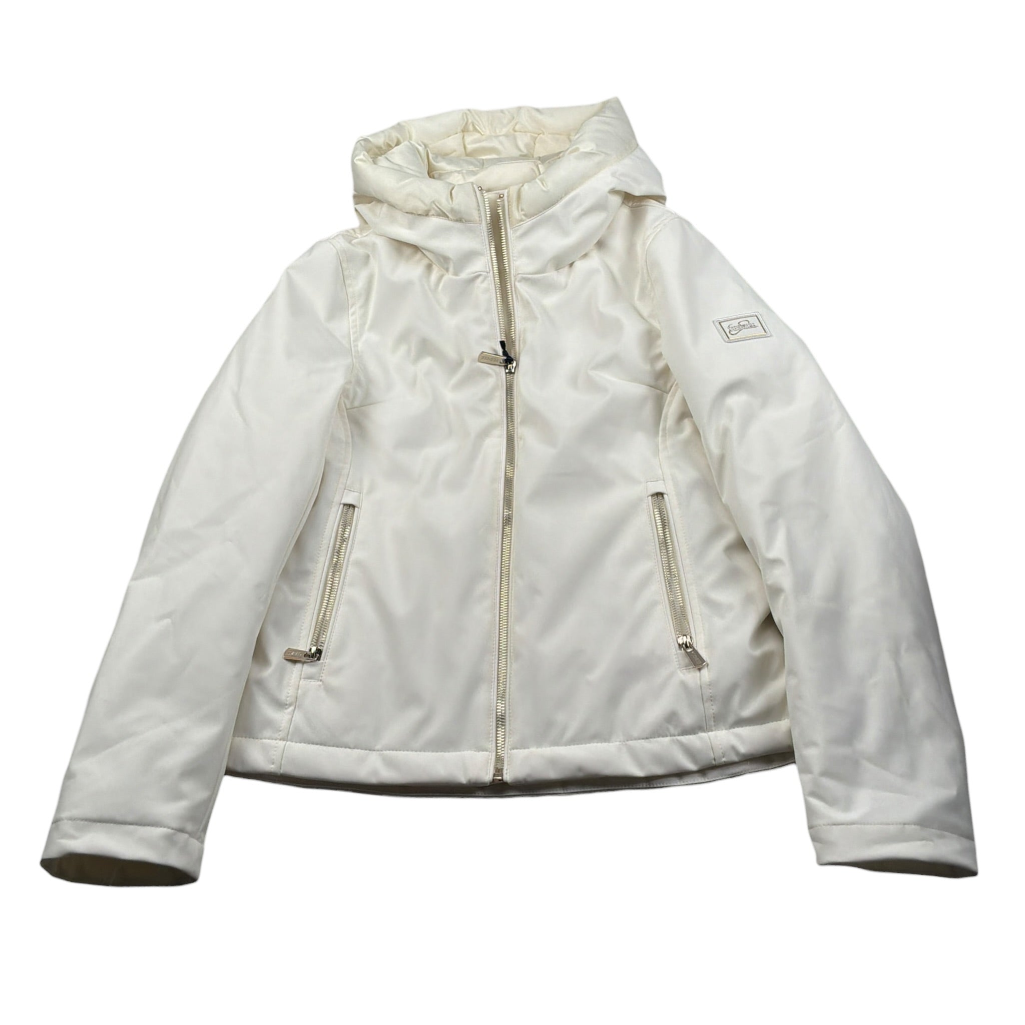Yes Zee Giubbino tinta unita con Cappuccio Panna per Bambina 3031X PANNA YES ZEE 