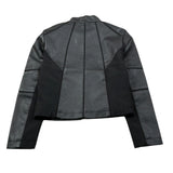 Yes Zee Chiodo In Ecopelle tinta unita Nero per Bambina 3374 NERO YES ZEE 
