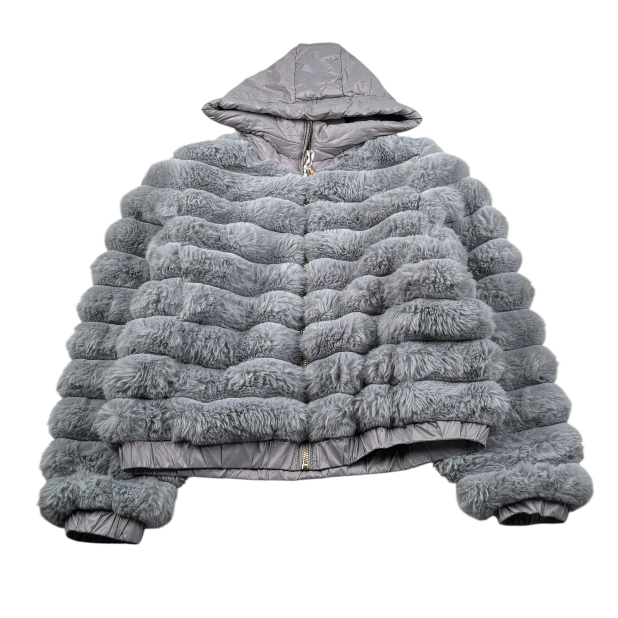 Yes Zee Giubbini tinta unita con Cappuccio Azzurro Polvere per Bambina 3445 AZZURRO POLVERE YES ZEE 
