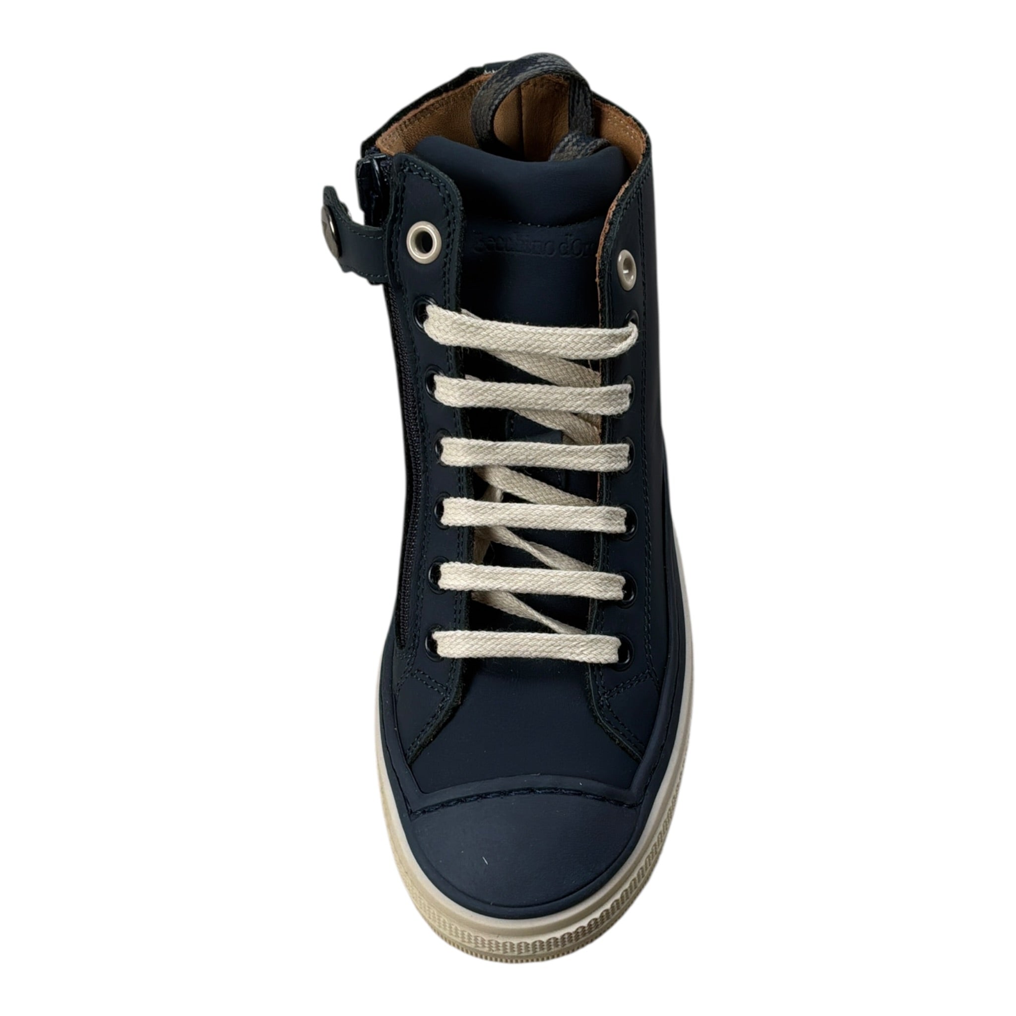 Zecchino D'Oro Sneakers tinta unita con Zip Blu per Bambino F134303 BLU  