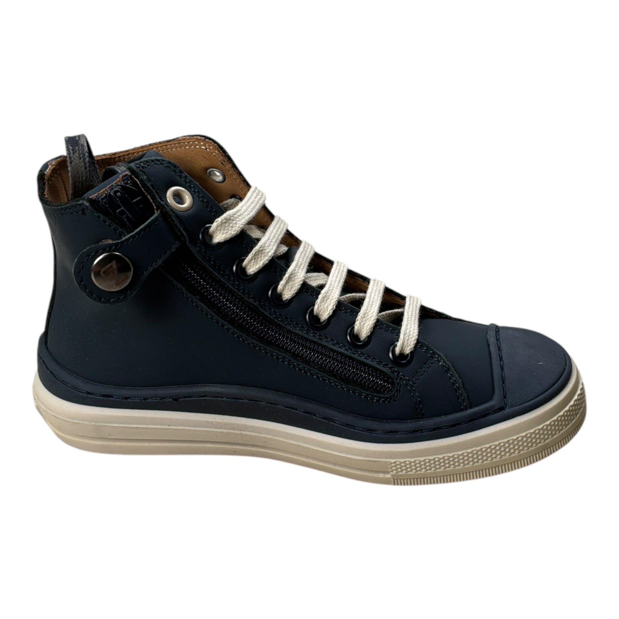 Zecchino D'Oro Sneakers tinta unita con Zip Blu per Bambino F134303 BLU  