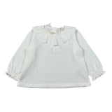 Zhoe & Tobiah Shirt tinta unita con Colletto Bianco per Neonata BBB1FN BIANCO ZHOE & TOBIAH 
