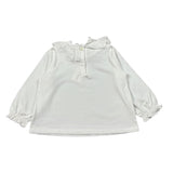 Zhoe & Tobiah Shirt tinta unita con Colletto Bianco per Neonata BBB1FN BIANCO ZHOE & TOBIAH 