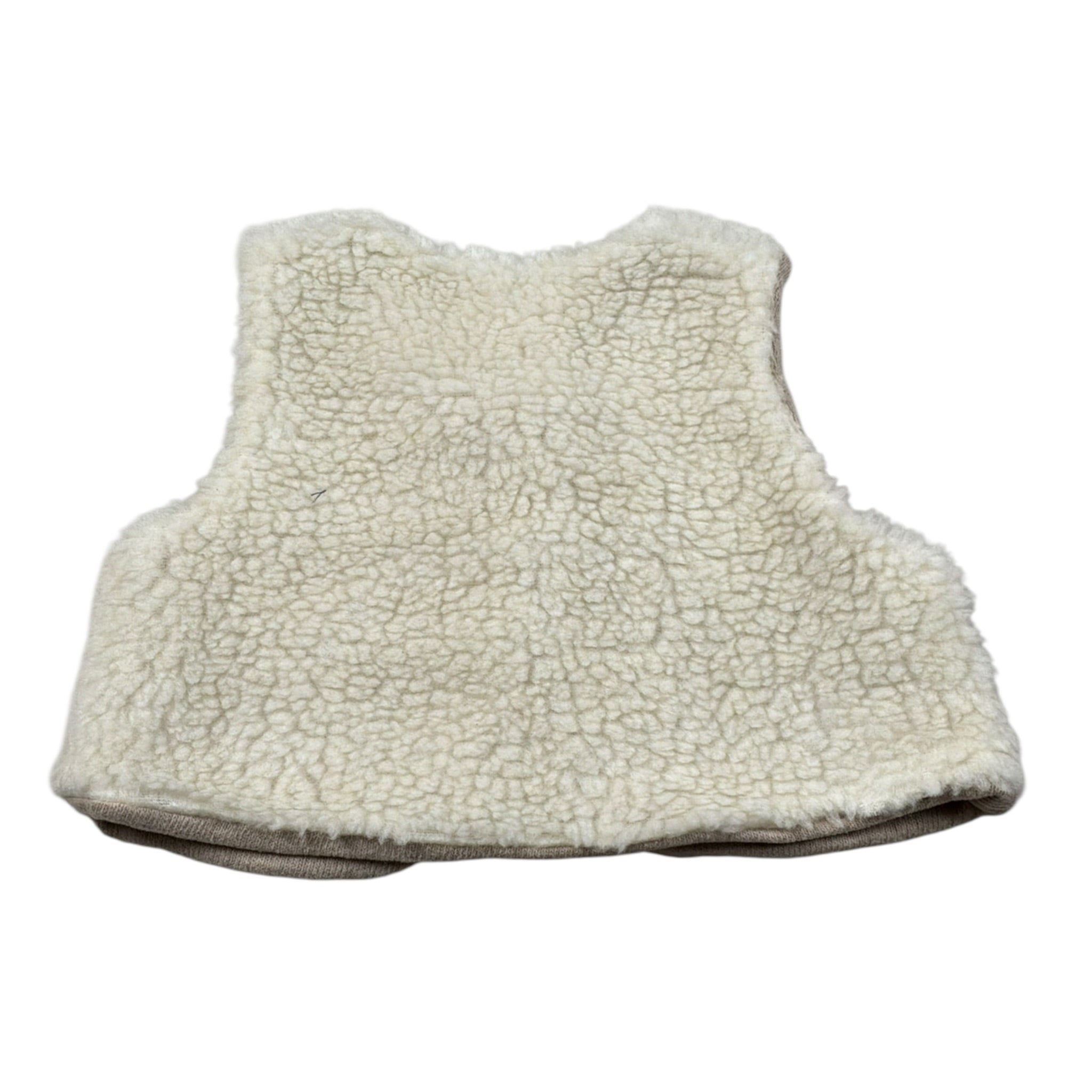 Zhoe & Tobiah Gilet tinta unita Teddy Panna per Neonata BRR3B PANNA ZHOE & TOBIAH 