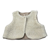 Zhoe & Tobiah Gilet tinta unita Teddy Panna per Neonata BRR3B PANNA ZHOE & TOBIAH 