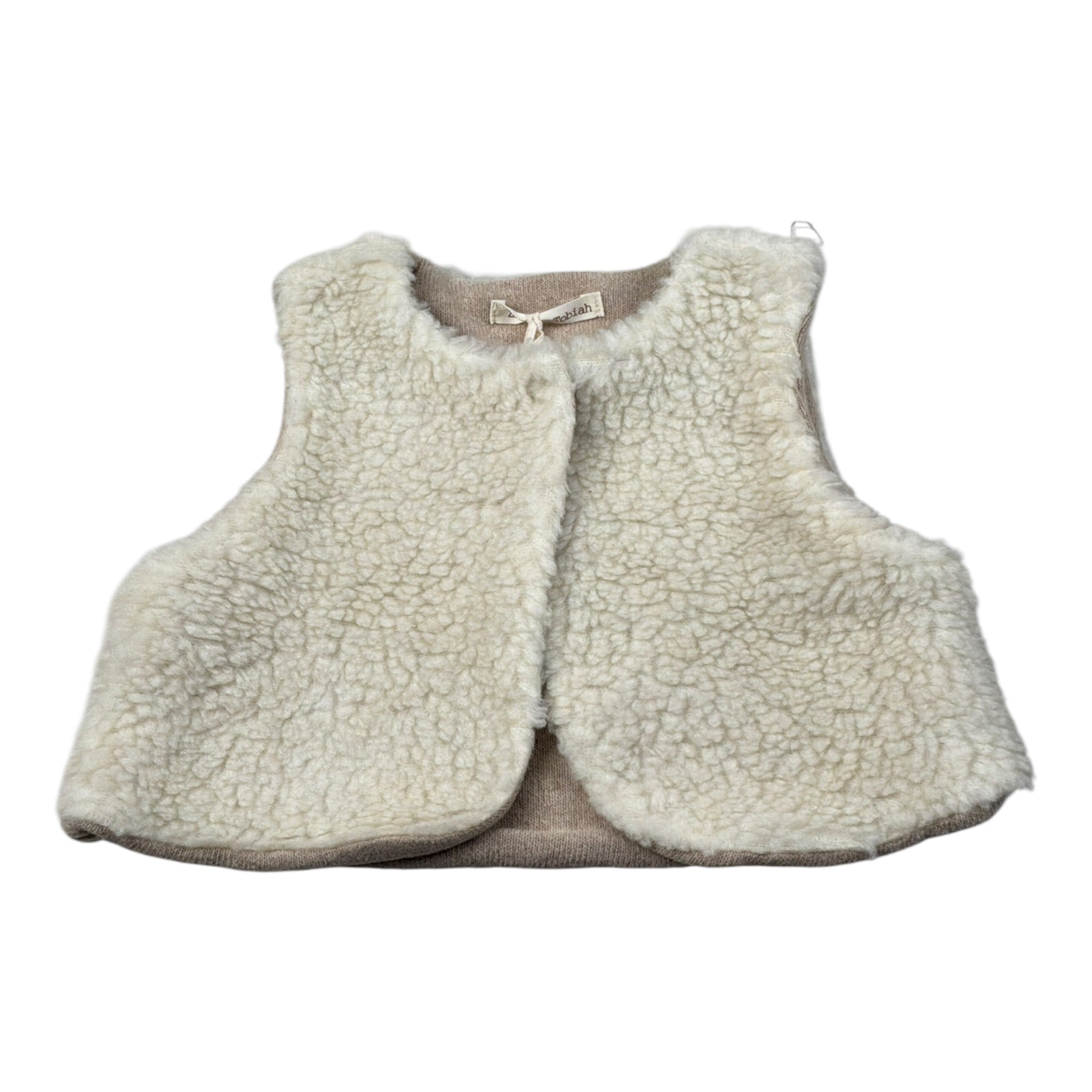Zhoe & Tobiah Gilet tinta unita Teddy Panna per Neonata BRR3B PANNA ZHOE & TOBIAH 