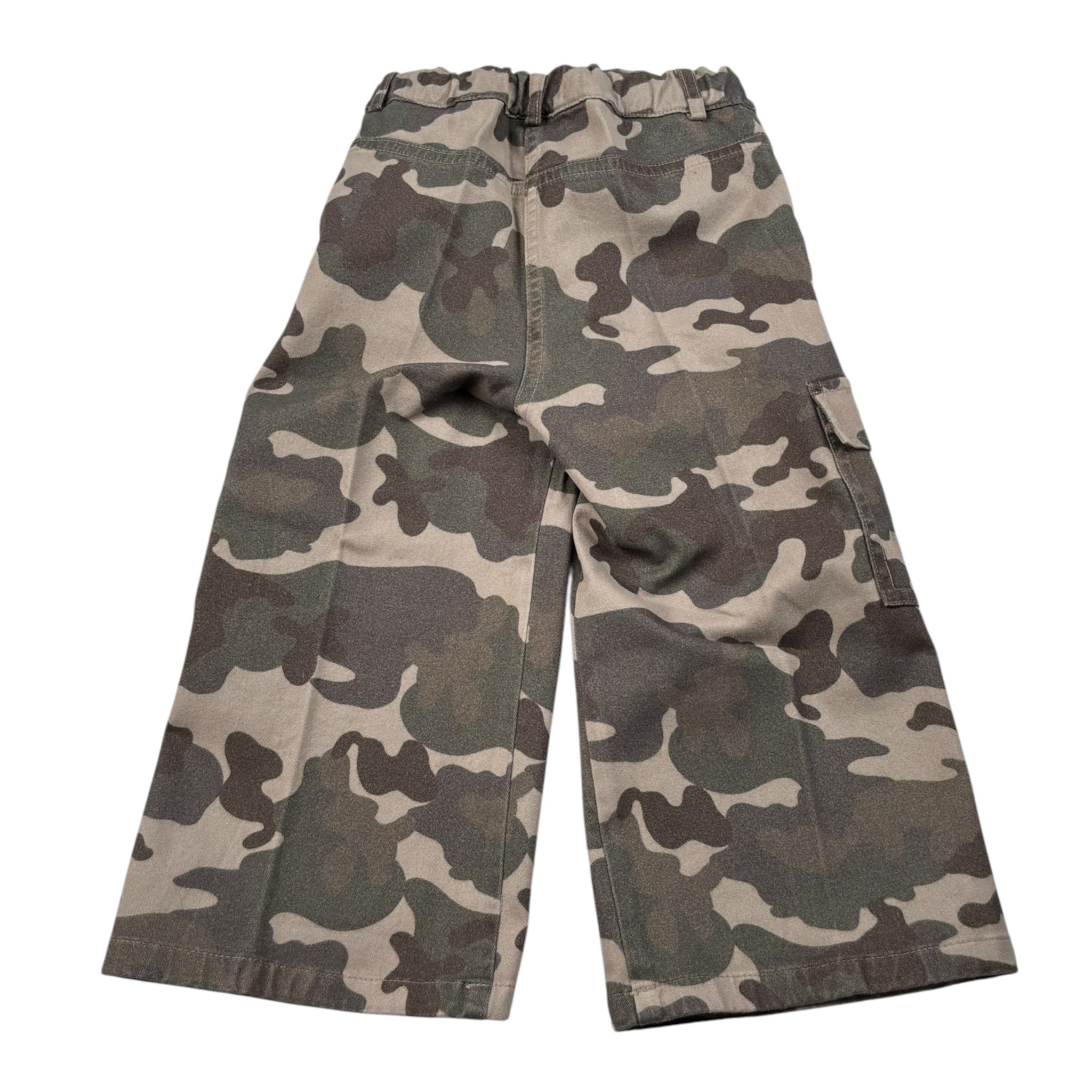 Zhoe & Tobiah Pantalone Fantasia Militare Modello Palazzo Verde per Bambina CA01F VERDE ZHOE & TOBIAH 
