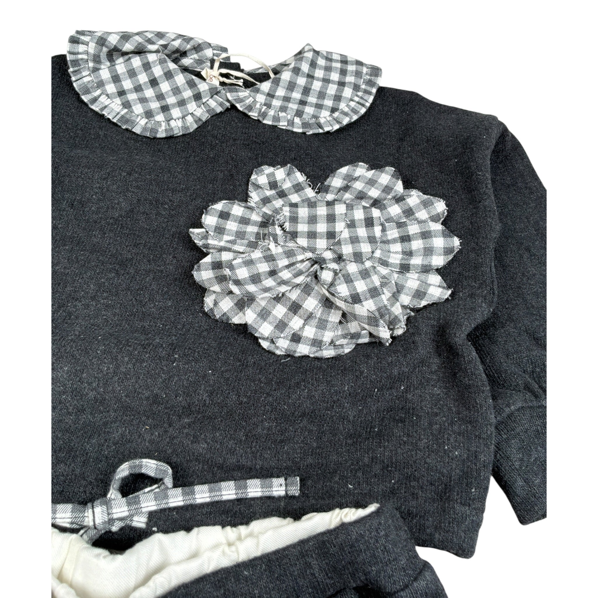 Zhoe & Tobiah Completo 2 Pezzi Felpa-Pantalone tinta unita Grigio per Bambina KKT3F GRIGIO ZHOE & TOBIAH 