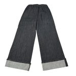 Zhoe & Tobiah Jeans tinta unita Modello Palazzo Nero per Bambina LDP1F NERO ZHOE & TOBIAH 