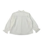 Zhoe & Tobiah Camicia Manica Lunga tinta unita Panna per Bambina WOS2F PANNA ZHOE & TOBIAH 
