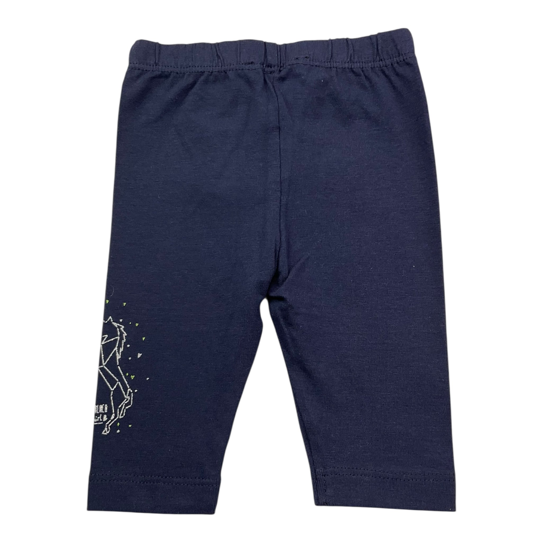 3 Pommes Leggins Tinta Unita per Neonata 3F24002 BLU 3 POMMES 