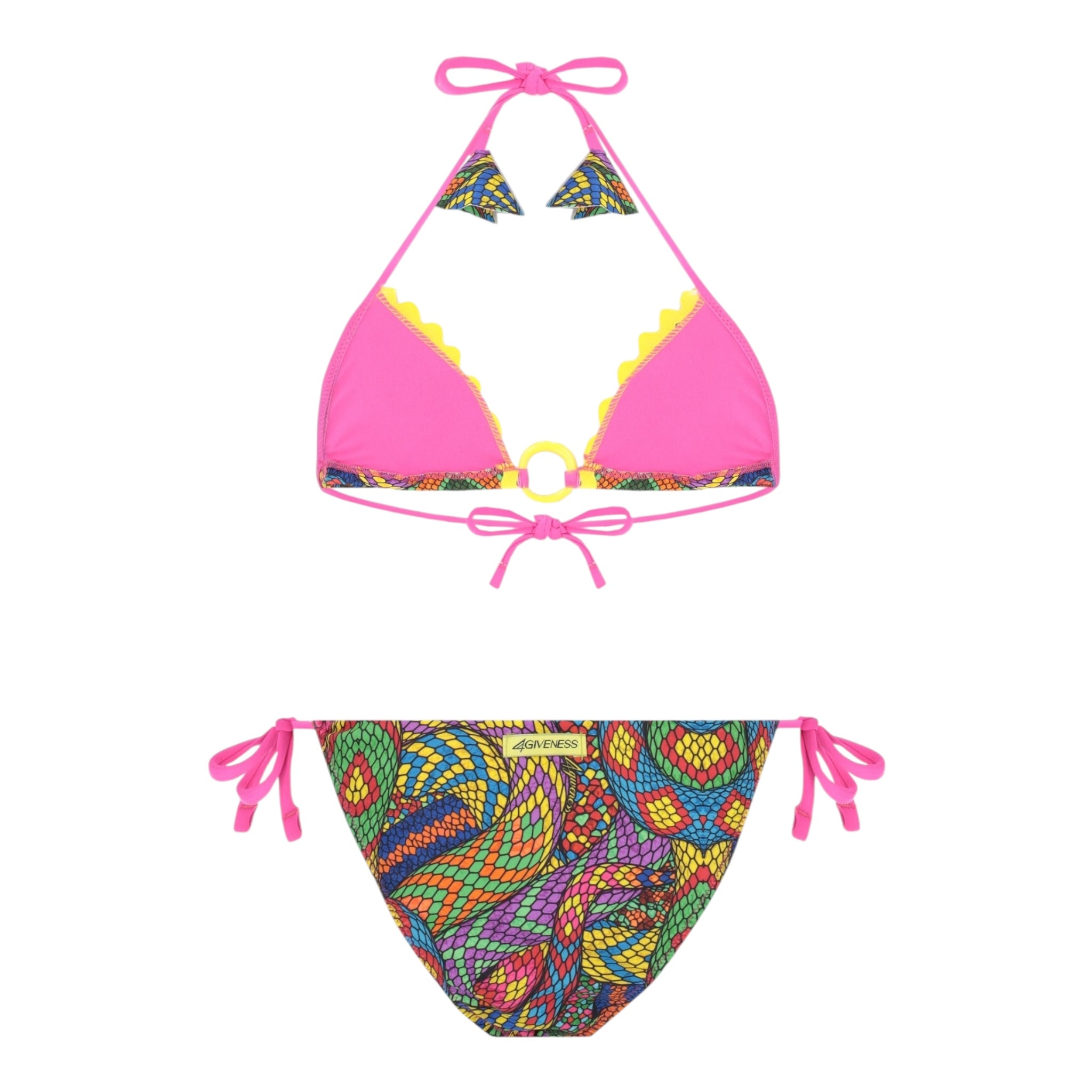4Giveness Costume 2 Pezzi Triangol-Slip Multicolor per Bambina 125GBWBK5102 MULTICOLOR 4GIVENESS 