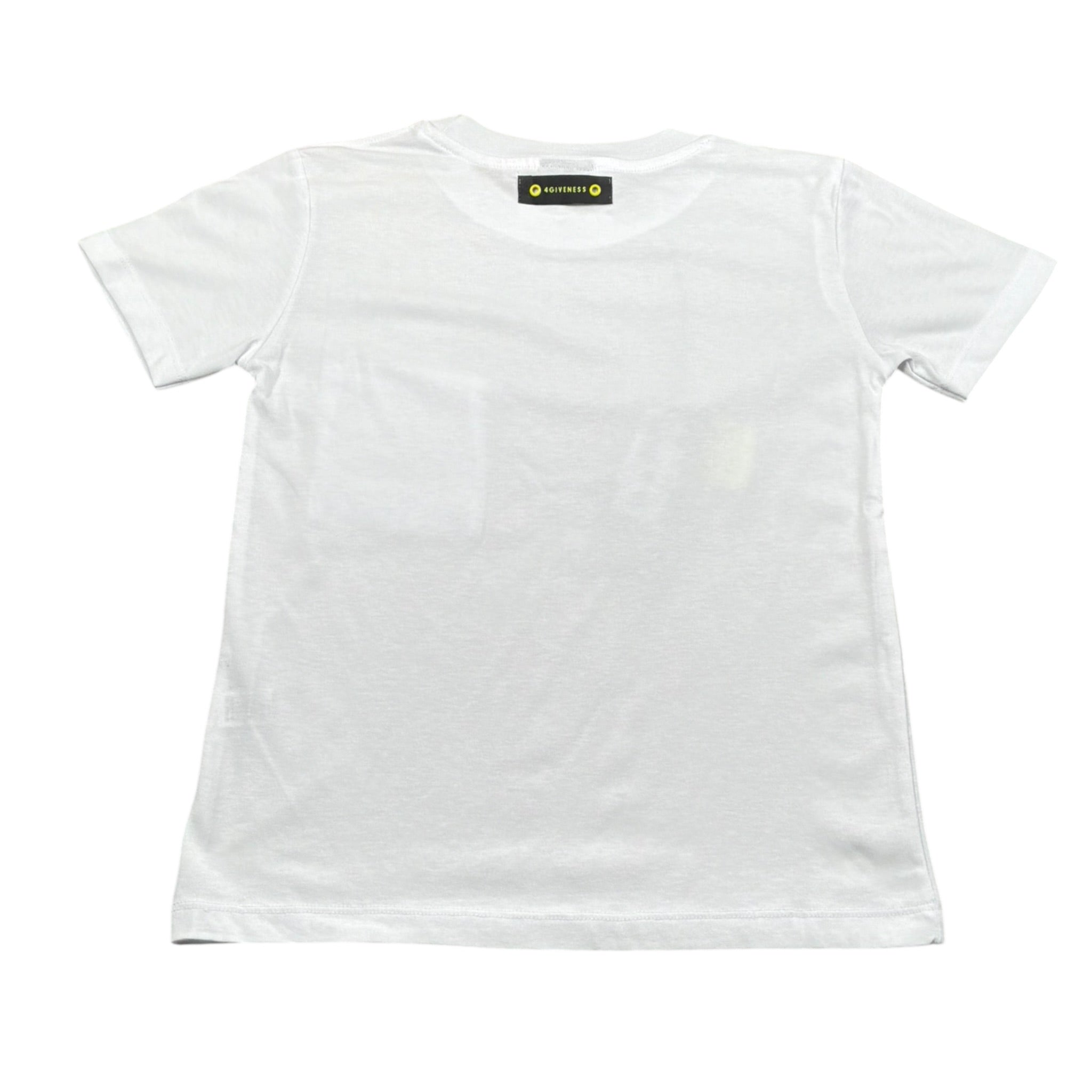 4Giveness T-Shirt Tinta Unita Girocollo per Bambina FGC4077 BIANCO 4GIVENESS 