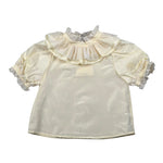 A' La Page Camicia Mezza Manica Tinta Unita per Bambina LIATRIS GIALLO A' LA PAGE 